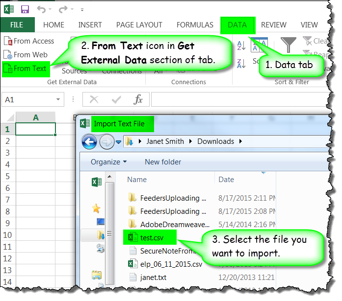 excel text import wizard enter key delimiter